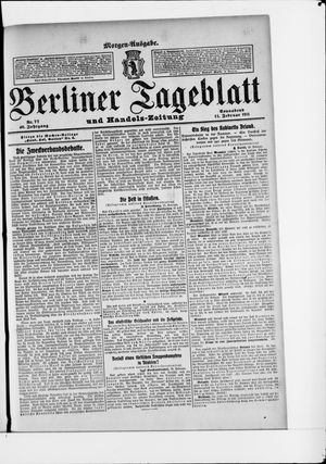 Berliner Tageblatt und Handels-Zeitung vom 11.02.1911