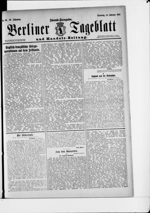 Berliner Tageblatt und Handels-Zeitung on Feb 14, 1911