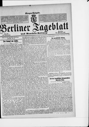 Berliner Tageblatt und Handels-Zeitung vom 24.02.1911