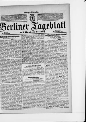 Berliner Tageblatt und Handels-Zeitung on Feb 25, 1911