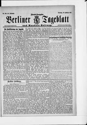 Berliner Tageblatt und Handels-Zeitung on Feb 28, 1911