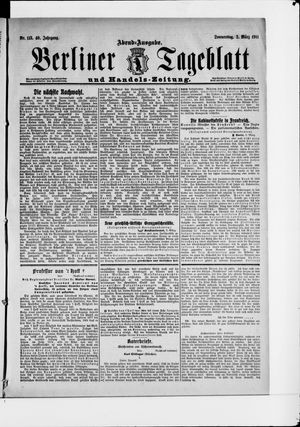 Berliner Tageblatt und Handels-Zeitung vom 02.03.1911