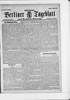 Berliner Tageblatt und Handels-Zeitung vom 03.03.1911