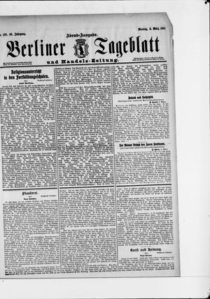 Berliner Tageblatt und Handels-Zeitung vom 06.03.1911