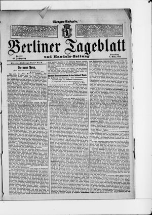 Berliner Tageblatt und Handels-Zeitung vom 07.03.1911