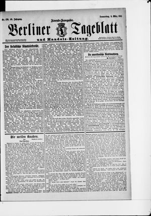Berliner Tageblatt und Handels-Zeitung vom 09.03.1911