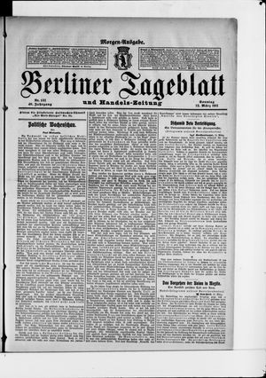Berliner Tageblatt und Handels-Zeitung vom 12.03.1911