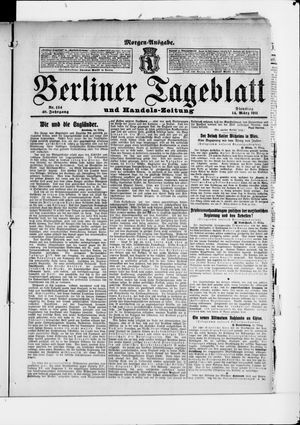 Berliner Tageblatt und Handels-Zeitung vom 14.03.1911