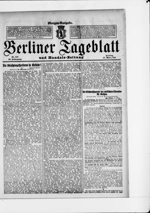 Berliner Tageblatt und Handels-Zeitung vom 17.03.1911