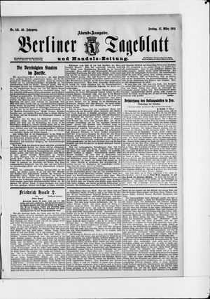 Berliner Tageblatt und Handels-Zeitung on Mar 17, 1911