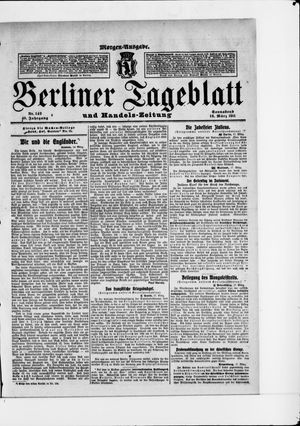 Berliner Tageblatt und Handels-Zeitung vom 18.03.1911