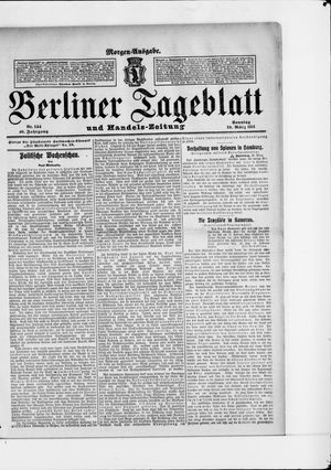 Berliner Tageblatt und Handels-Zeitung vom 19.03.1911