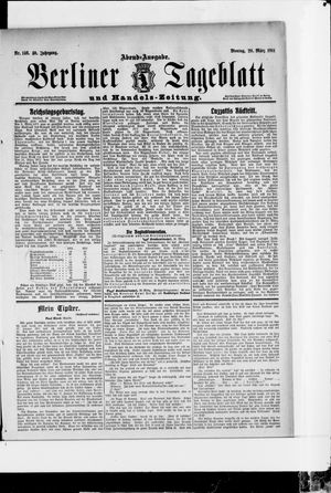 Berliner Tageblatt und Handels-Zeitung vom 20.03.1911
