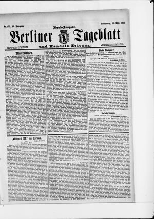 Berliner Tageblatt und Handels-Zeitung vom 23.03.1911