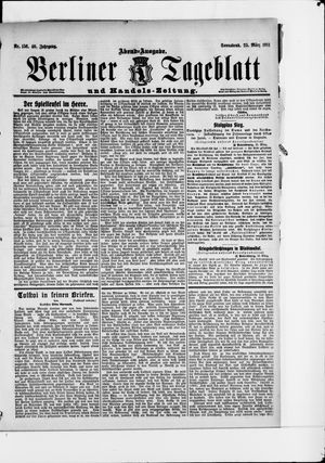 Berliner Tageblatt und Handels-Zeitung vom 25.03.1911