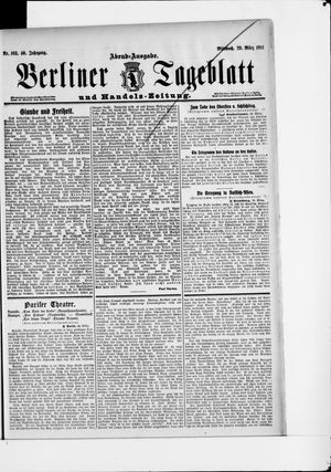 Berliner Tageblatt und Handels-Zeitung vom 29.03.1911