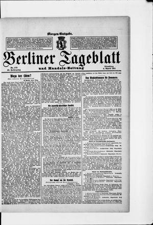 Berliner Tageblatt und Handels-Zeitung vom 04.04.1911