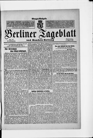 Berliner Tageblatt und Handels-Zeitung vom 06.04.1911