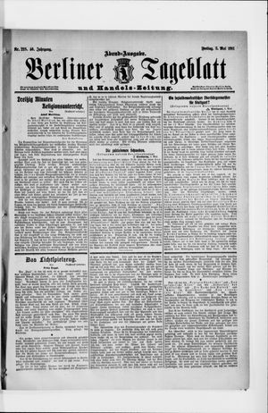 Berliner Tageblatt und Handels-Zeitung vom 05.05.1911