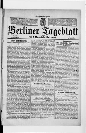 Berliner Tageblatt und Handels-Zeitung vom 09.05.1911