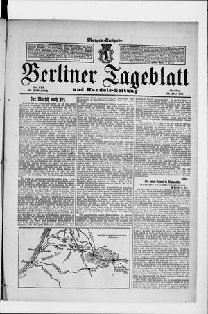Berliner Tageblatt und Handels-Zeitung vom 19.05.1911