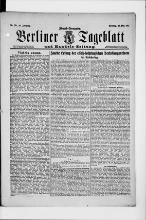 Berliner Tageblatt und Handels-Zeitung vom 23.05.1911