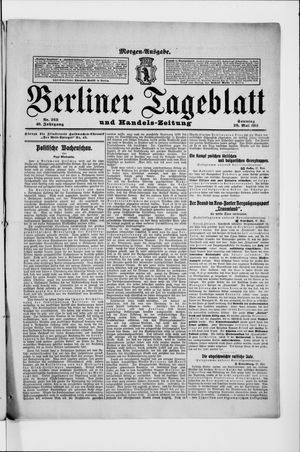 Berliner Tageblatt und Handels-Zeitung vom 28.05.1911