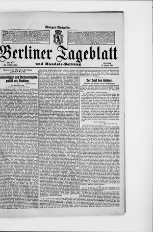 Berliner Tageblatt und Handels-Zeitung vom 02.06.1911