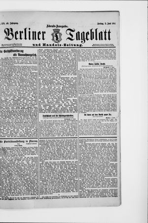 Berliner Tageblatt und Handels-Zeitung vom 02.06.1911