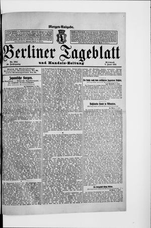 Berliner Tageblatt und Handels-Zeitung vom 07.06.1911