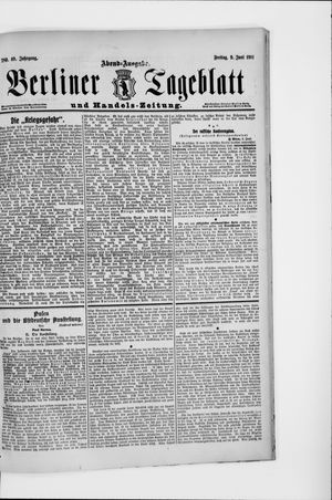 Berliner Tageblatt und Handels-Zeitung vom 09.06.1911