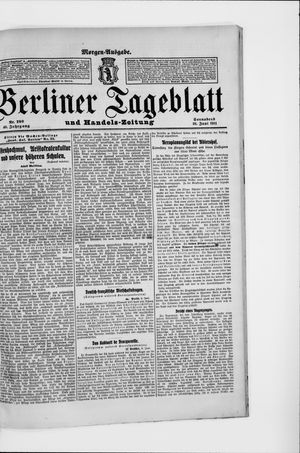 Berliner Tageblatt und Handels-Zeitung vom 10.06.1911
