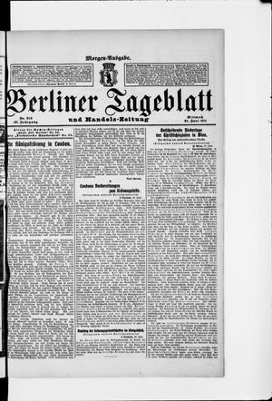 Berliner Tageblatt und Handels-Zeitung vom 21.06.1911