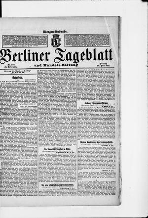 Berliner Tageblatt und Handels-Zeitung vom 30.06.1911