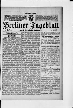 Berliner Tageblatt und Handels-Zeitung vom 15.07.1911