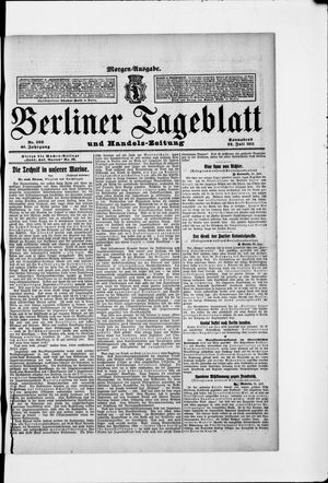 Berliner Tageblatt und Handels-Zeitung vom 22.07.1911
