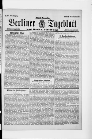 Berliner Tageblatt und Handels-Zeitung vom 06.09.1911