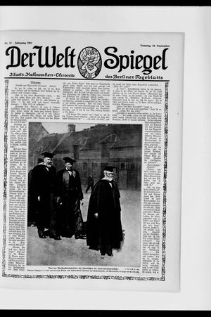 Berliner Tageblatt und Handels-Zeitung vom 24.09.1911