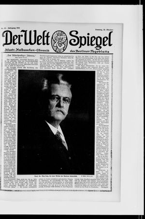 Berliner Tageblatt und Handels-Zeitung on Oct 22, 1911