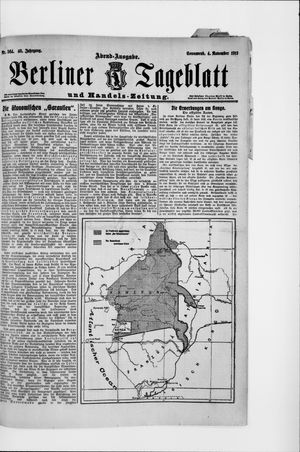 Berliner Tageblatt und Handels-Zeitung vom 04.11.1911