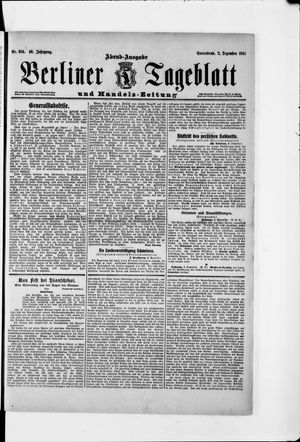 Berliner Tageblatt und Handels-Zeitung vom 02.12.1911