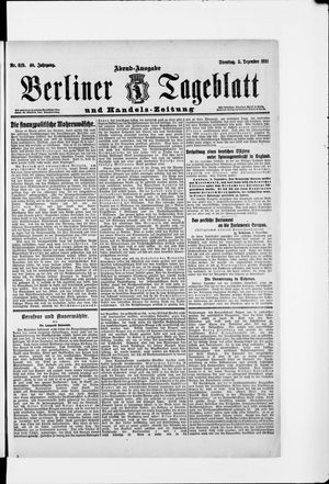 Berliner Tageblatt und Handels-Zeitung vom 05.12.1911