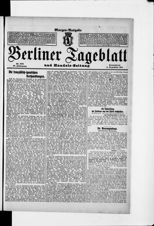 Berliner Tageblatt und Handels-Zeitung vom 09.12.1911