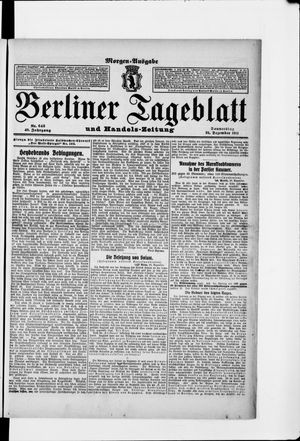 Berliner Tageblatt und Handels-Zeitung vom 21.12.1911