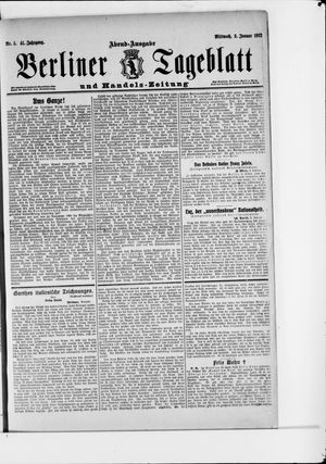 Berliner Tageblatt und Handels-Zeitung vom 03.01.1912