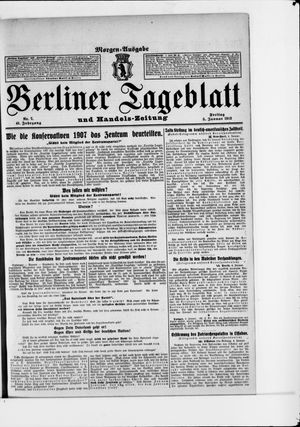 Berliner Tageblatt und Handels-Zeitung vom 05.01.1912