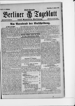 Berliner Tageblatt und Handels-Zeitung vom 11.01.1912