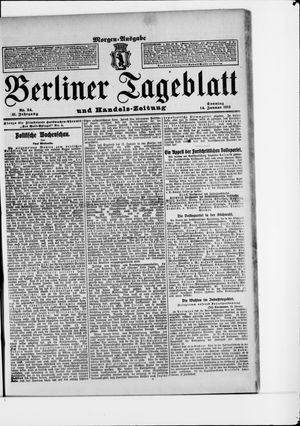 Berliner Tageblatt und Handels-Zeitung vom 14.01.1912