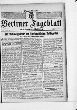 Berliner Tageblatt und Handels-Zeitung vom 18.01.1912