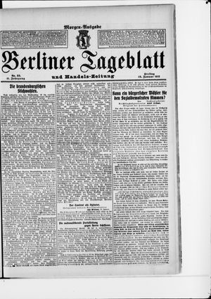 Berliner Tageblatt und Handels-Zeitung vom 19.01.1912